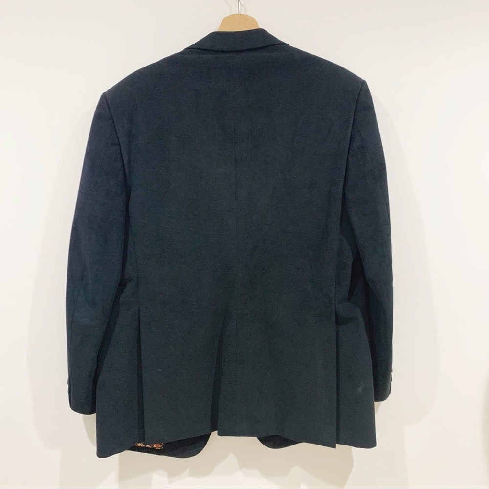 Hickey Freeman faux suede black sports coat Sz Xl - Picture 3 of 8